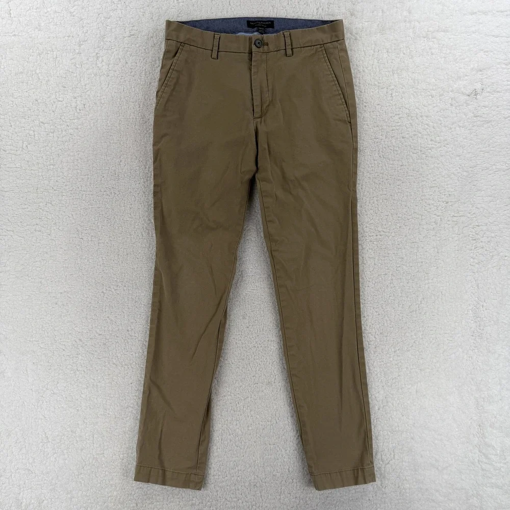 Banana Republic Mason Chino Pants Mens 30x32 Beige Slim Fit Chino Tapered 30x30